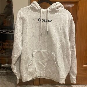 Glossier White Speckled Men's Hoodie